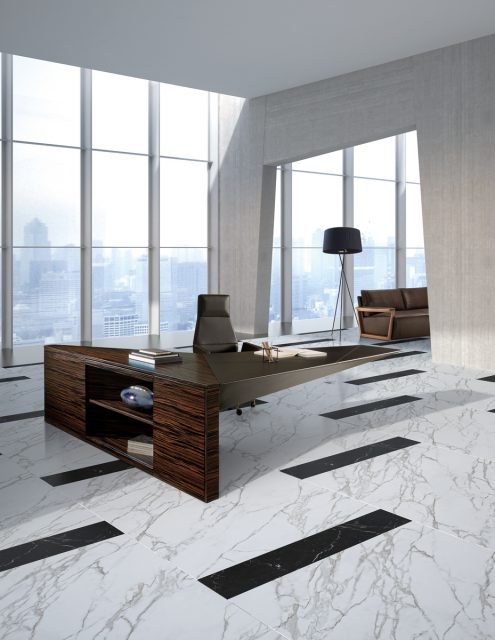Executive modern desk Euclideo by i4Mariani, design Ferruccio Laviani